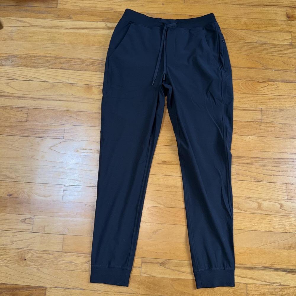 Birddogs Jogger‎ Pants Mens L Black Lined Stretch Softshell Zip Pocket Athletic
